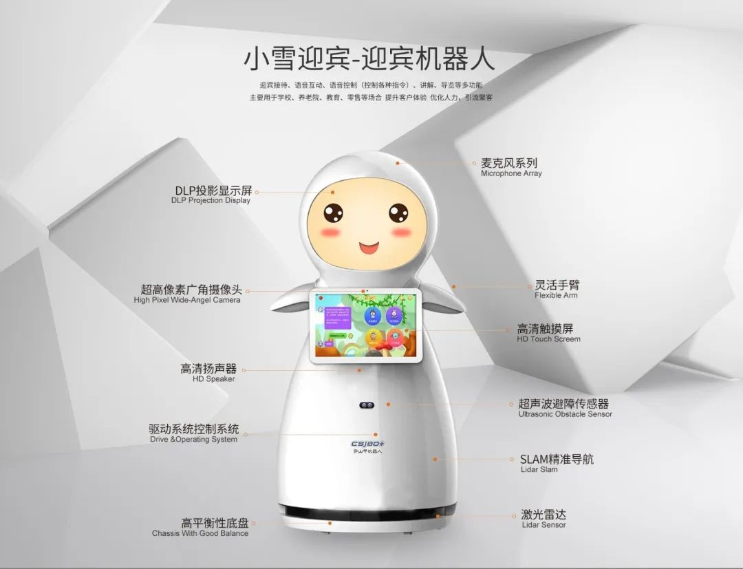 產品介紹—小雪迎賓機器人